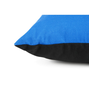 Cuscino arredo Excelsa Mnopoly, 100% cotone, 45 x 45 cm, blu
