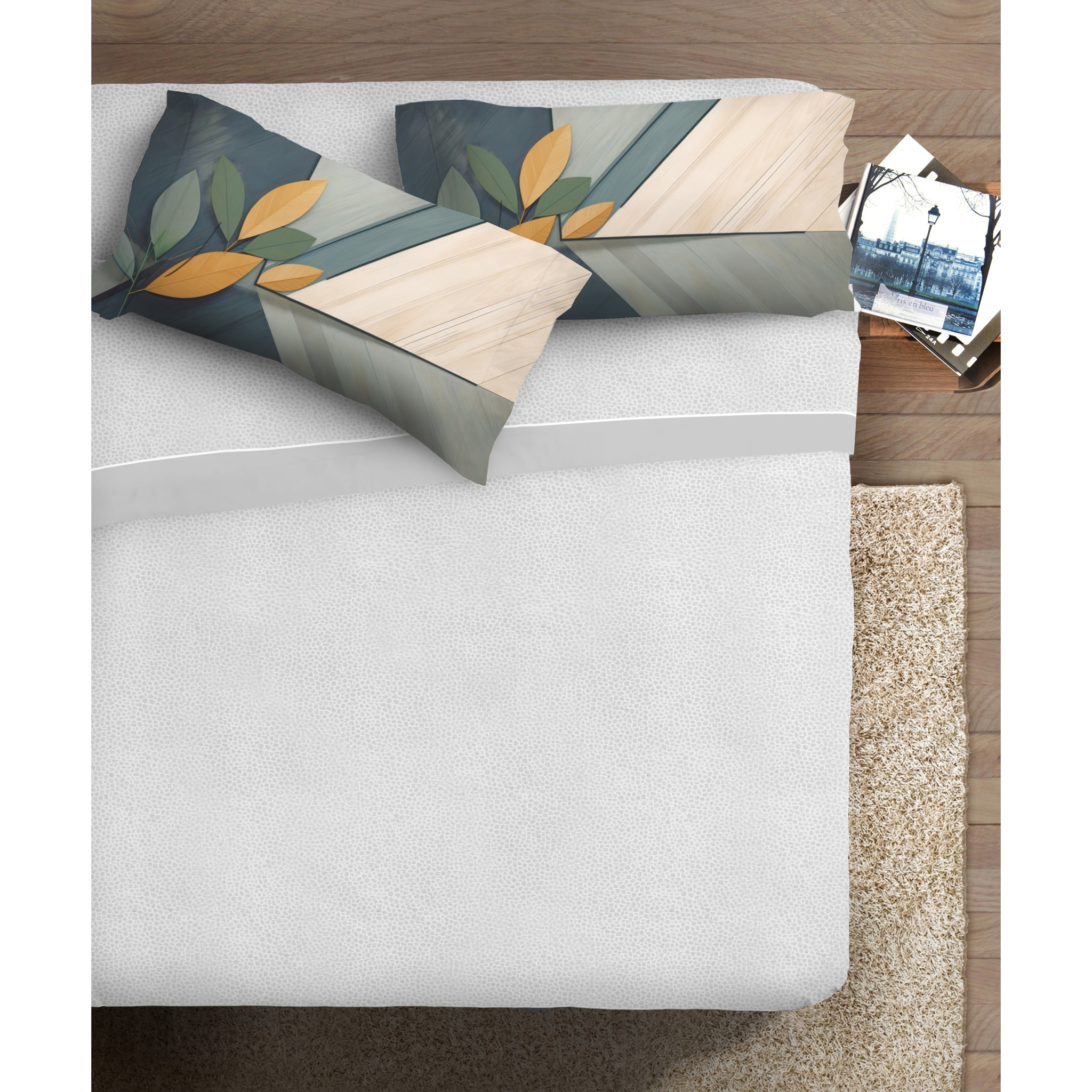 Completo letto fotografico Fine-Art IPERSAN Puro Cotone Wood