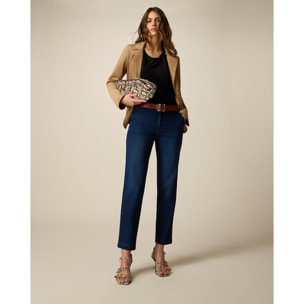 Oltre - Jeans chinos in denim - Blu