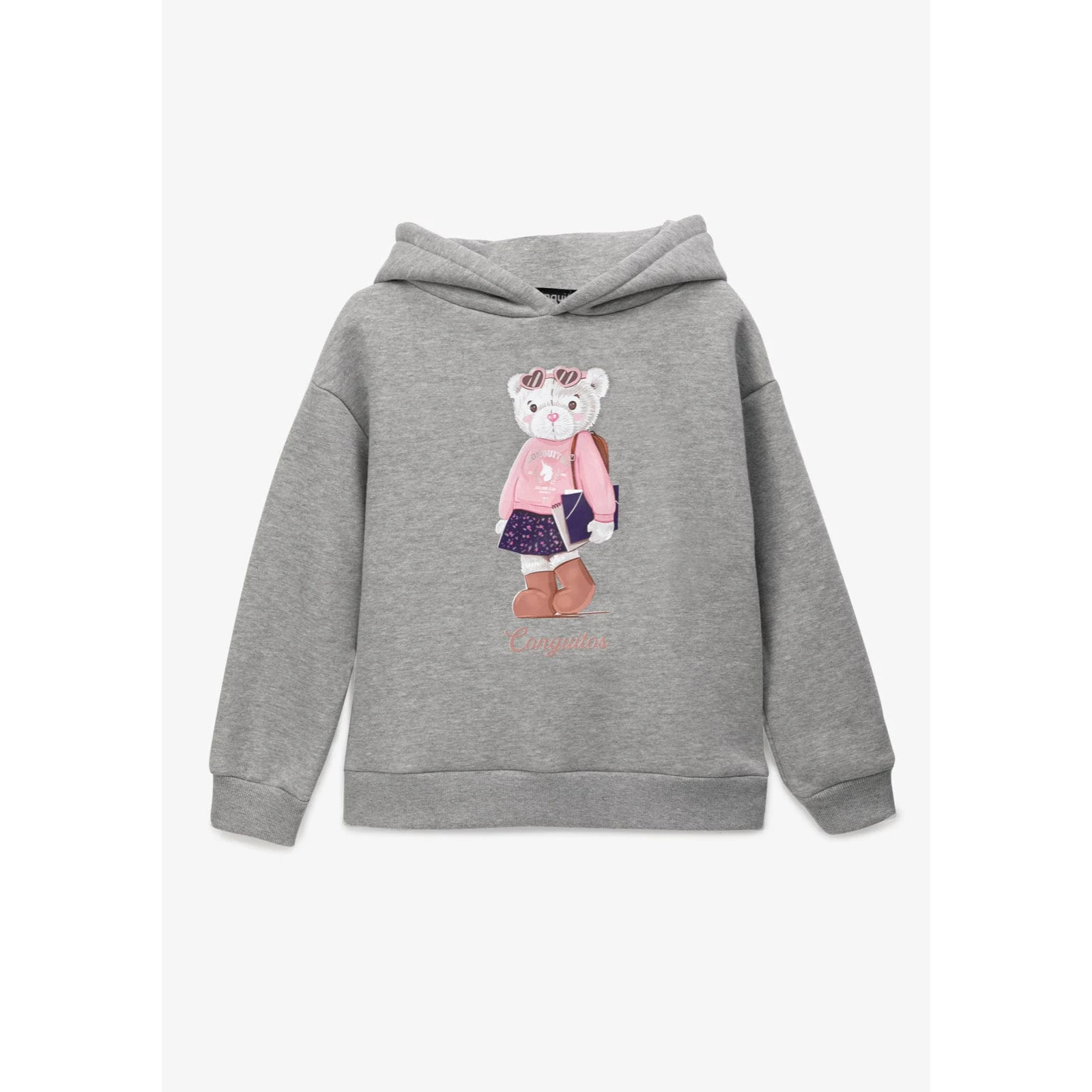 Sudadera de Niña Osito Conguitos Gris