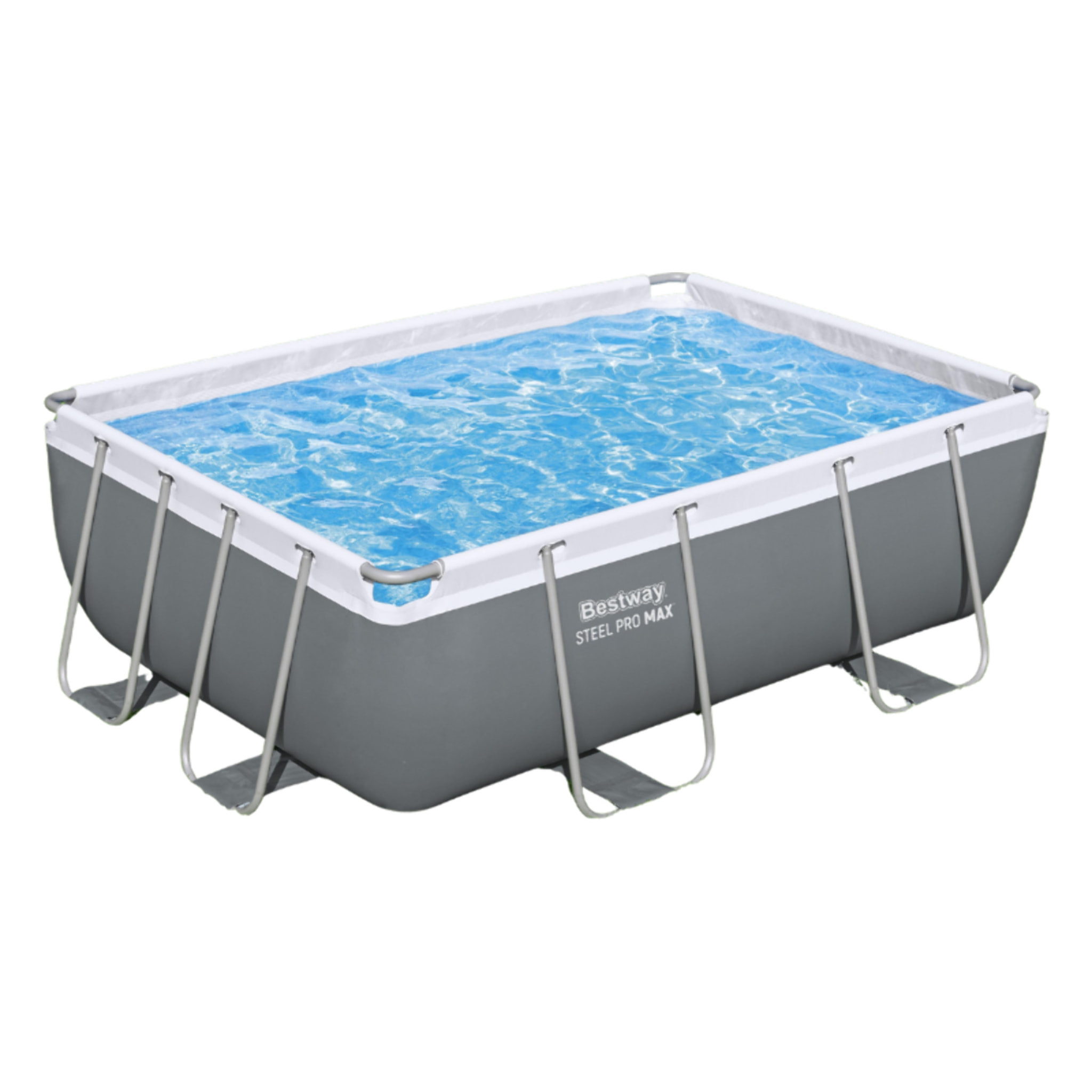 Bestway Piscine hors sol - Rectangulaire - Steel Pro Max - 282 x 196 x 84 cm