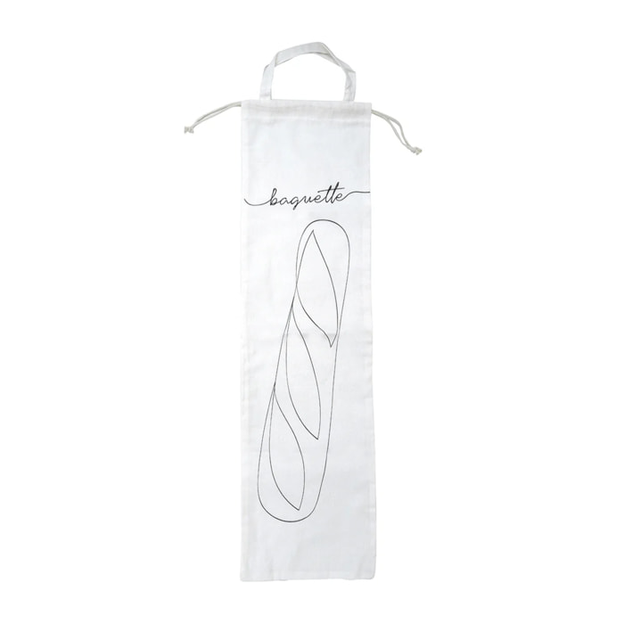 Sac de conservation pour baguette de pain en coton Fackelmann Nature