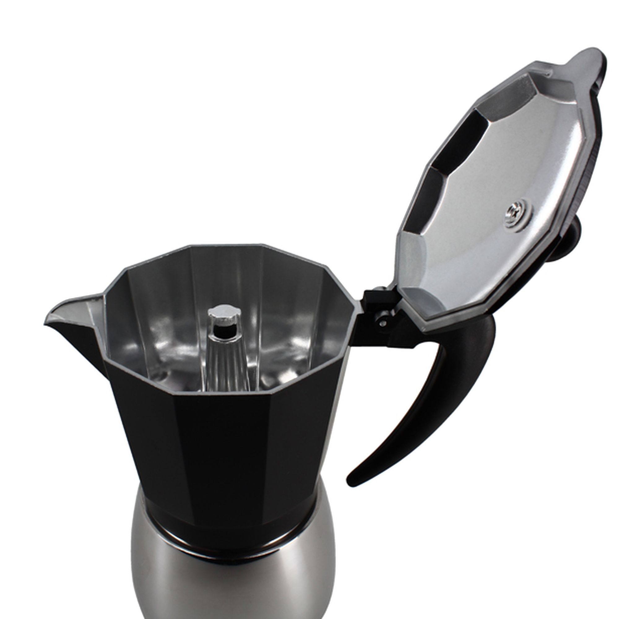 Cafetière 9 tasses en aluminium - compatible induction MOKA