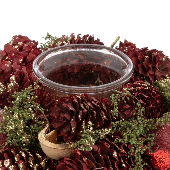 Photophore nature pomme rouge