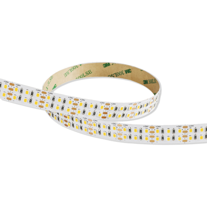 LEDS C4 Tira LED ON Advanced Double LED 96 Blanco Cálido - 3000K CRI 90 IP20 7647LM para Interior de Techo o Pared en Cocina, Oficina, Sala de Estar