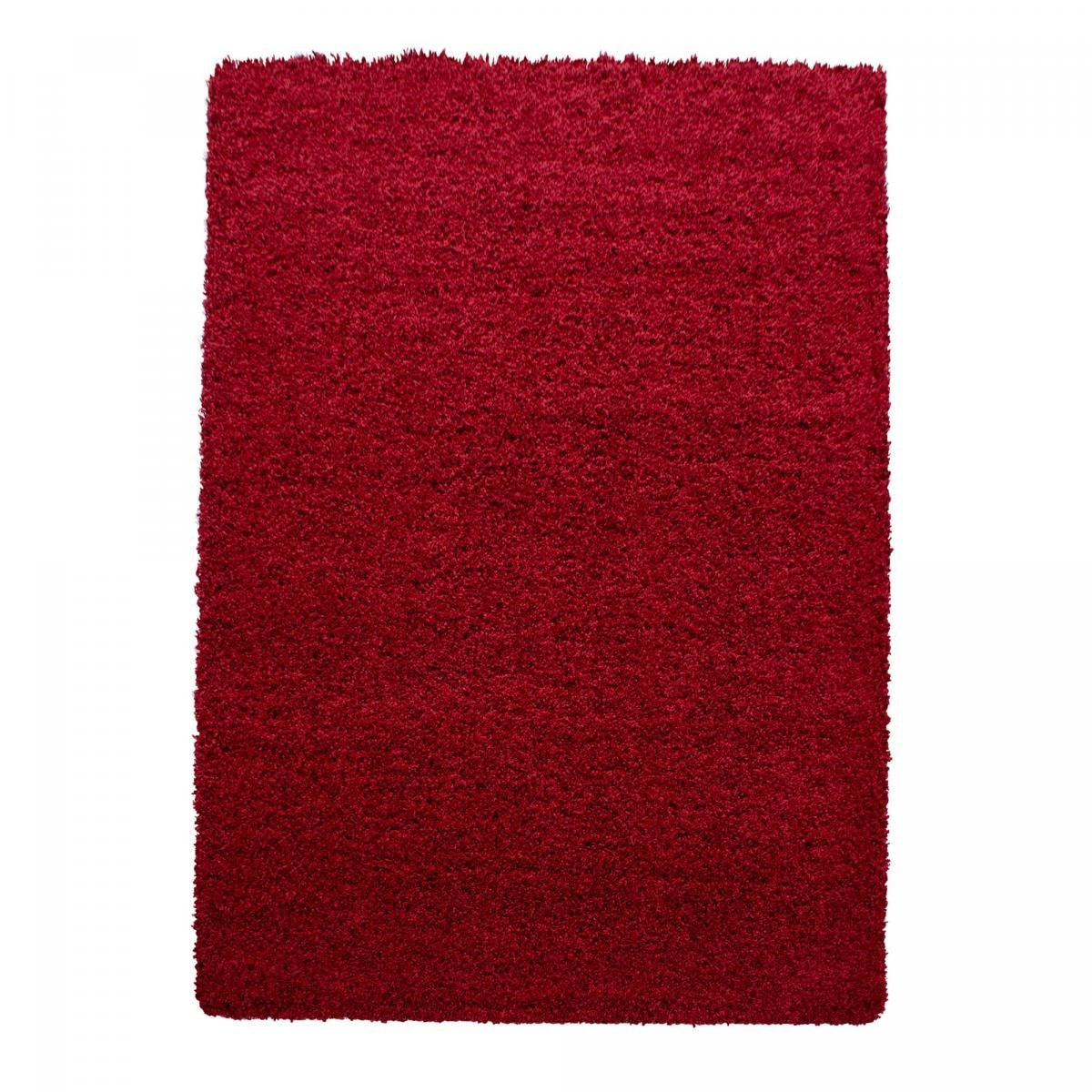 Tapis poils longs shaggy tissé motif uni ROCA