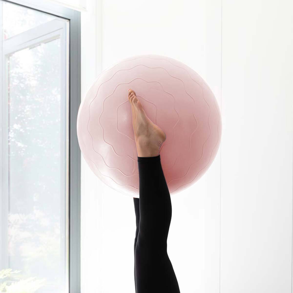 Kit de yoga et Pilates ROSE 5 accessoires avec tapis, bloc, ballon, roue et sangle