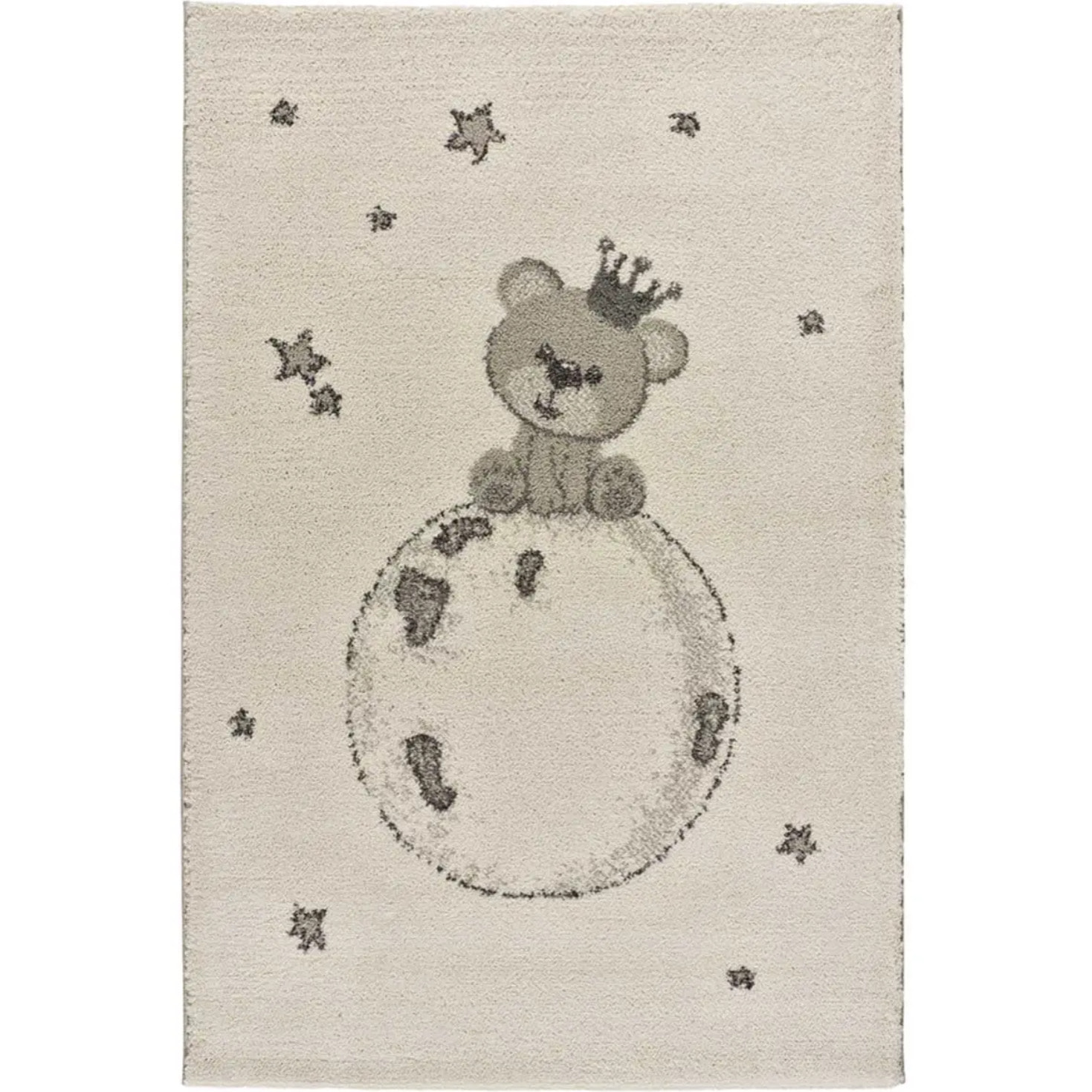 CRANBERRY Alfombra infantil osito blanco, 120x170 cm.