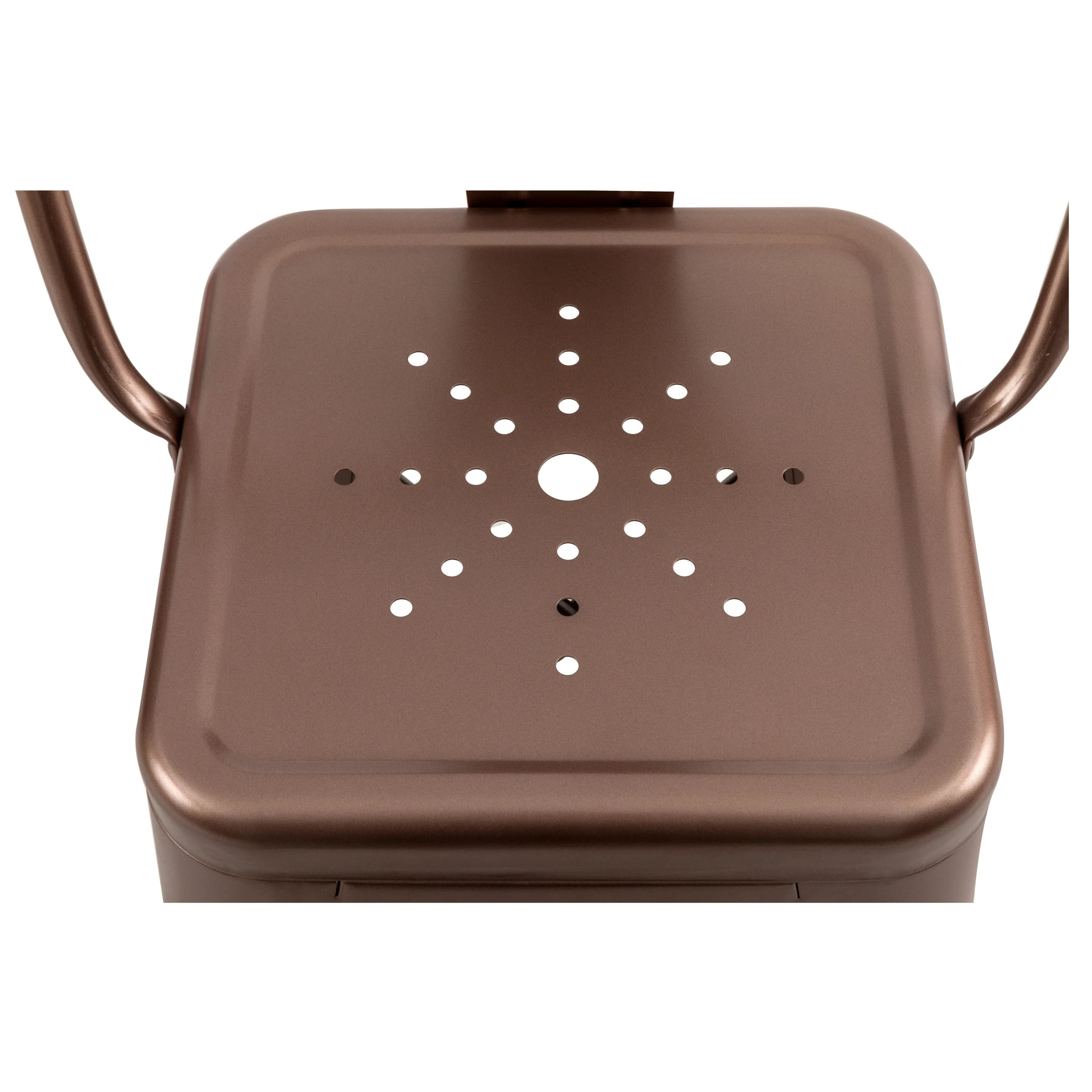 Lot de 2 chaises pour îlot central 67 cm en métal cuivre - Indus