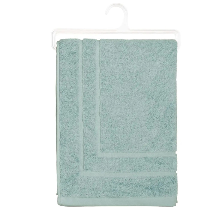 Tapis de bain - coton - bleu clair - 50x70 cm