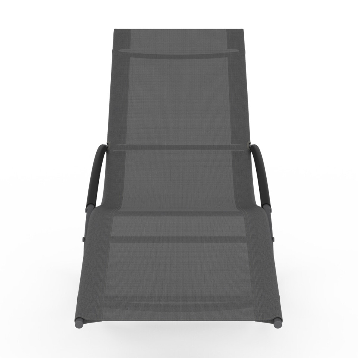 Transats à bascule Malawi gris - lot de 2