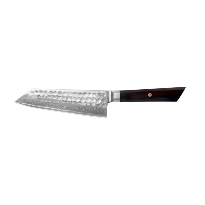 Couteau Santoku Bunka | Lame 170 mm | Acier Inoxydable Japonais Damas