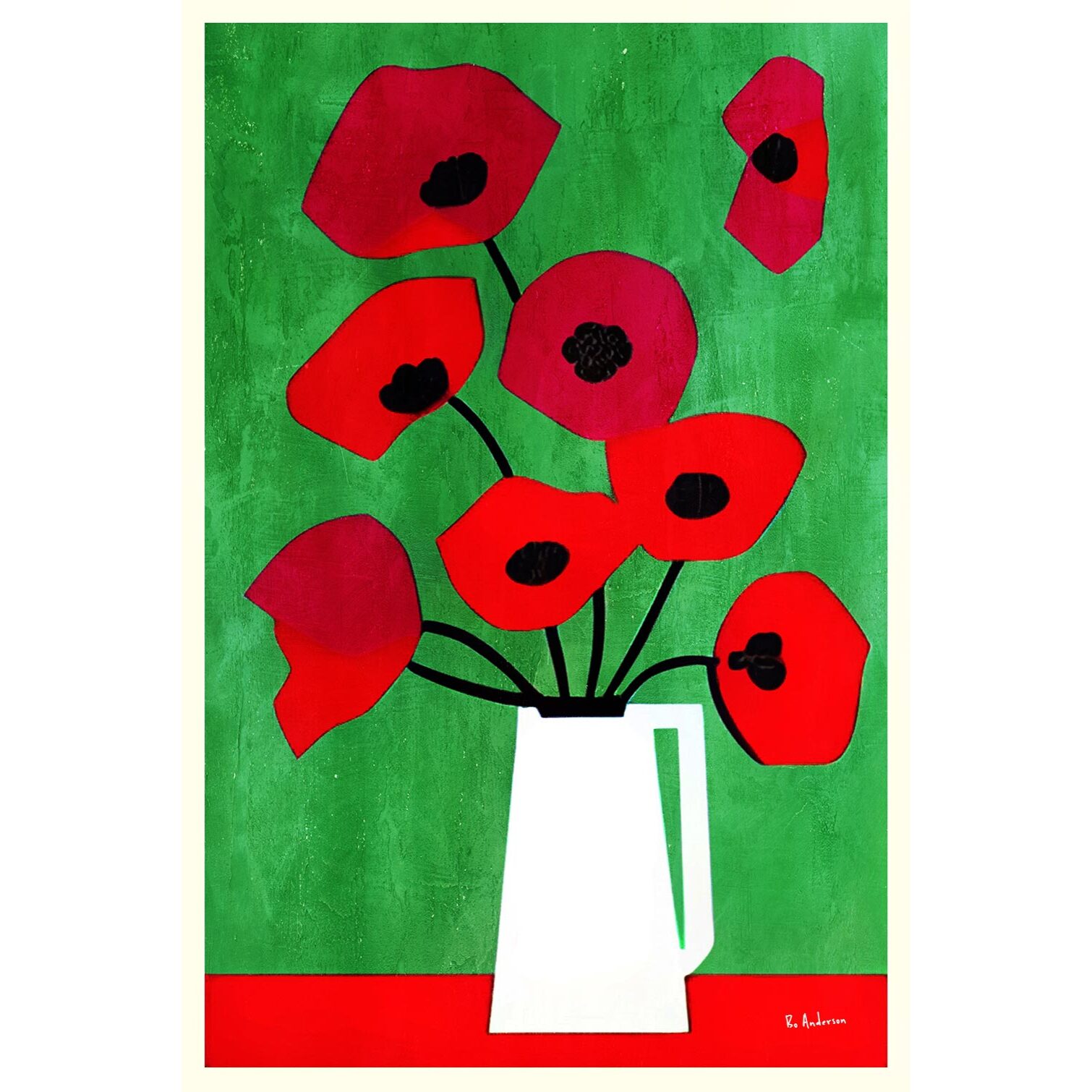 Tableau art contemporain vincent, my love  Tableau alu Dibond