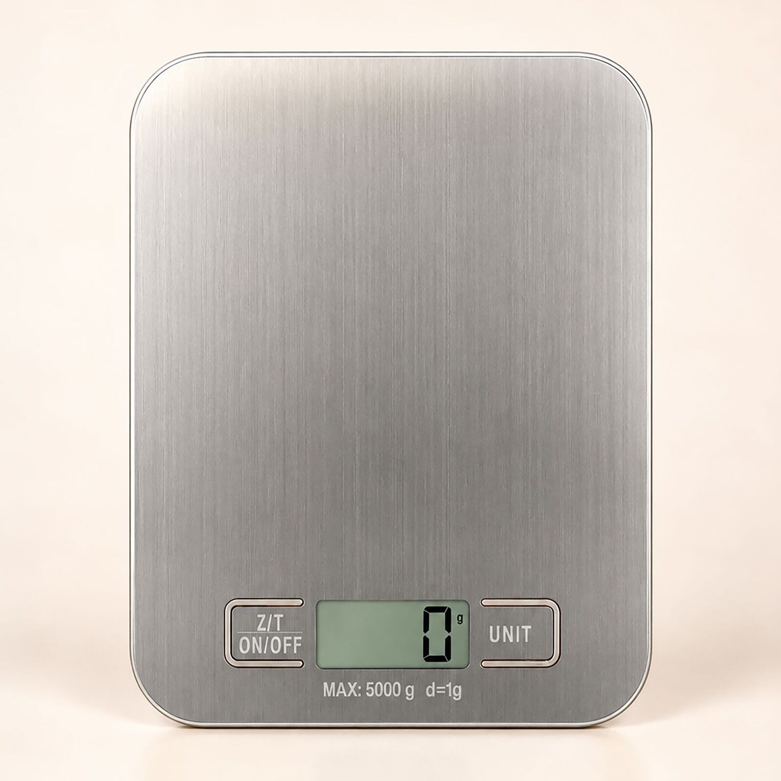 Balance de cuisine électronique en acier inoxydable 5kg