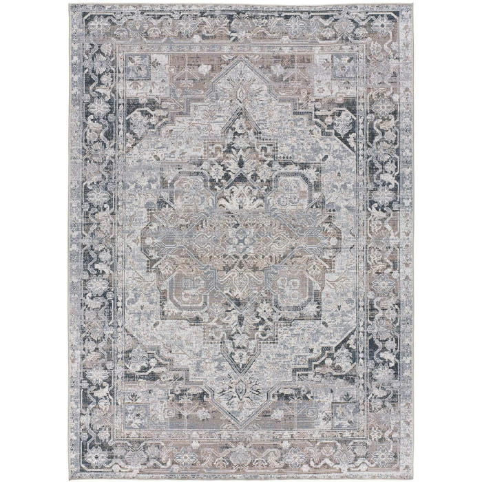 NEILA Alfombra vintage plegable en gris, varias medidas disponibles