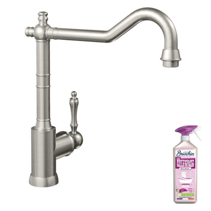 Robinet cuisine Avia 2.0 Acier massif + nettoyant