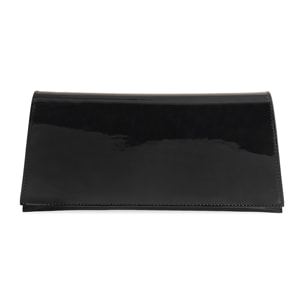 Pochette donna nera in vernice