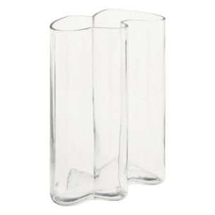Vase vague "Kade" transparent H25cm