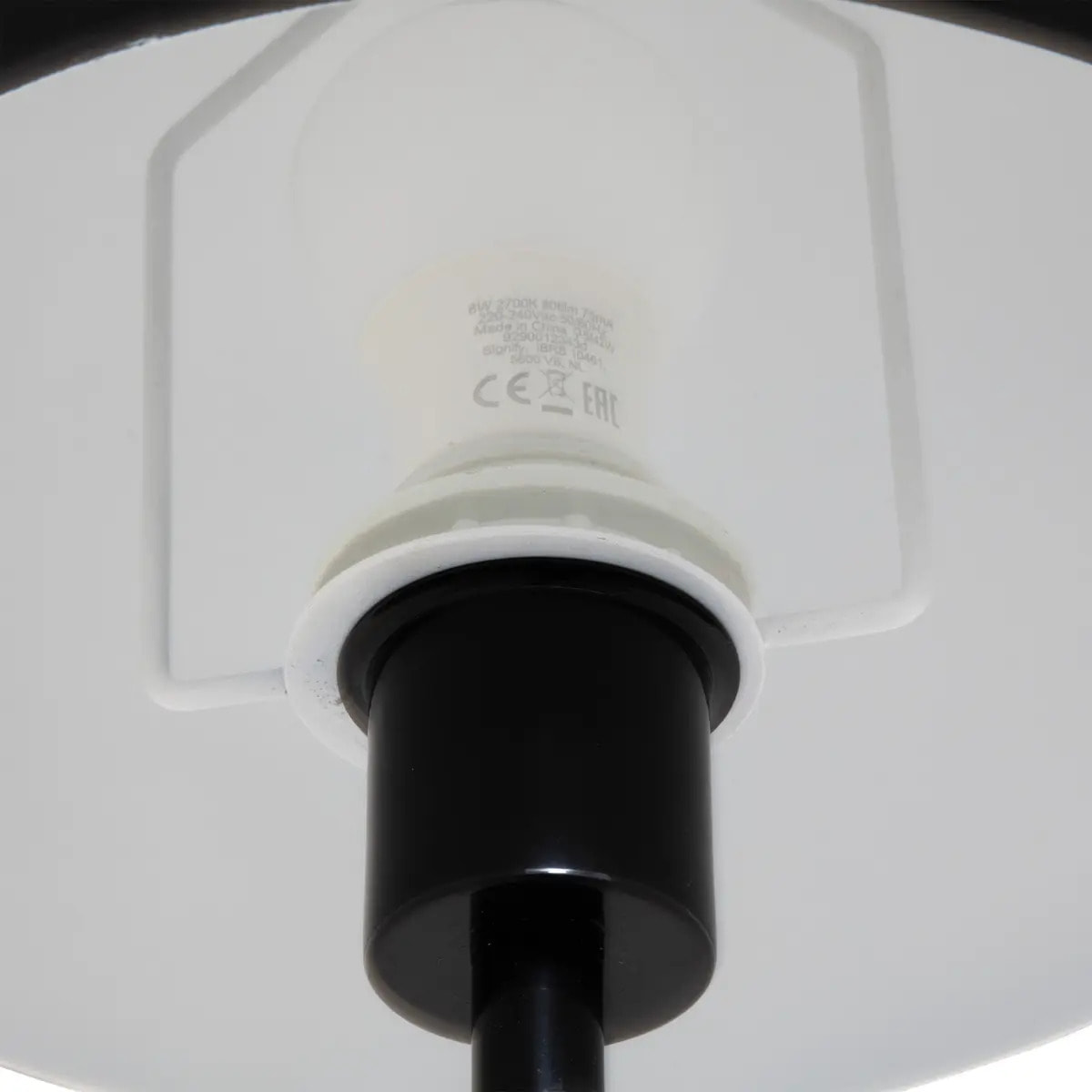 Lampadaire "Savio" noir H140cm