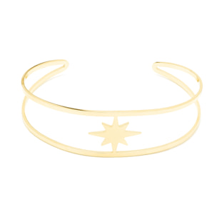 Pulsera acabada en oro amarillo de 18K