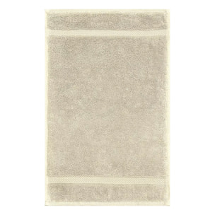 Serviette invites pur coton 550 g/m² uni beige Elea angora