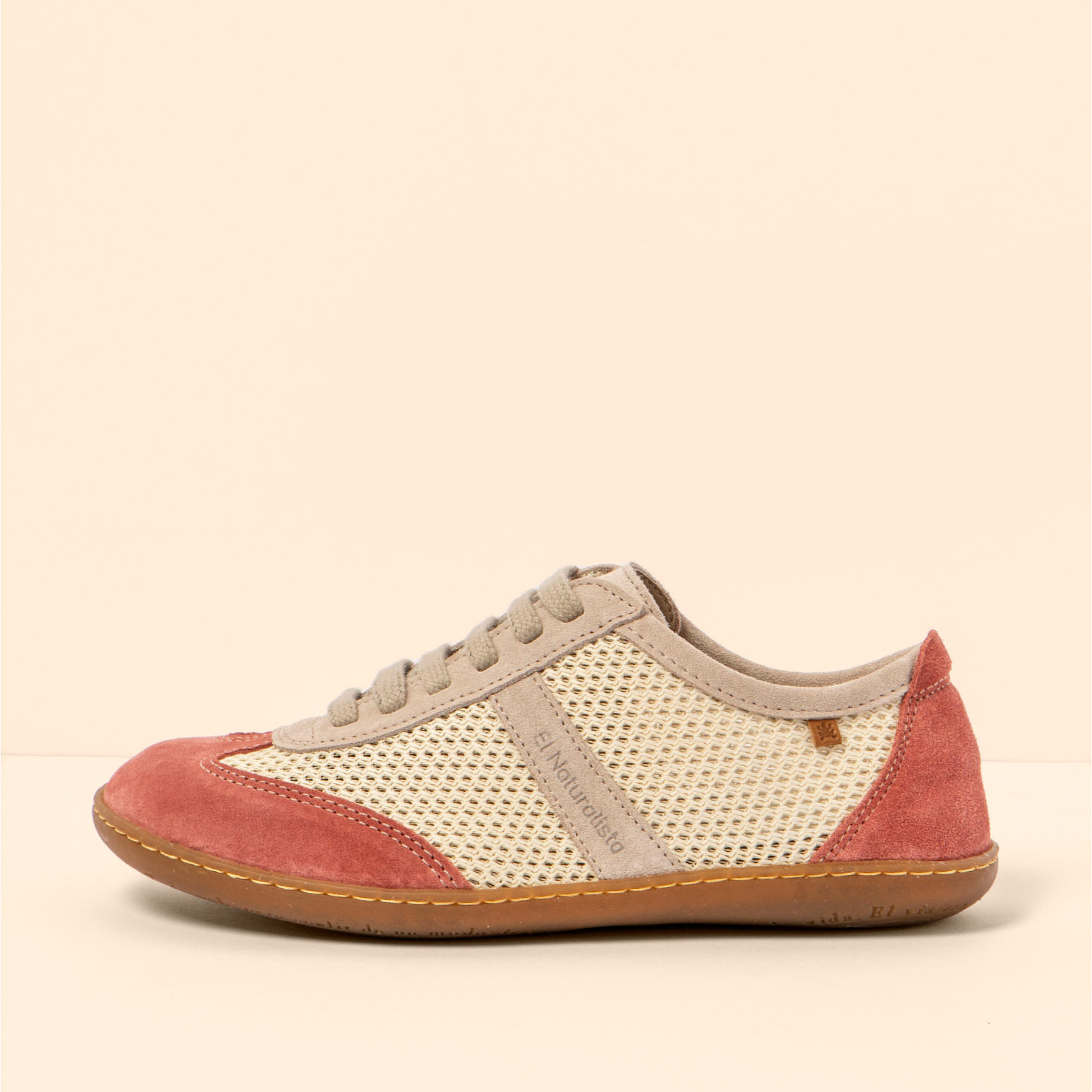 Zapatos N5293 MULTI MATERIAL CREAM-FRAMBUESA/ EL VIAJERO color Cream-frambuesa