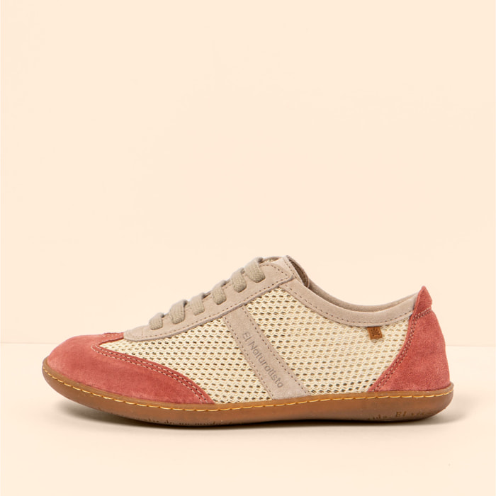 Zapatos N5293 MULTI MATERIAL CREAM-FRAMBUESA/ EL VIAJERO color Cream-frambuesa