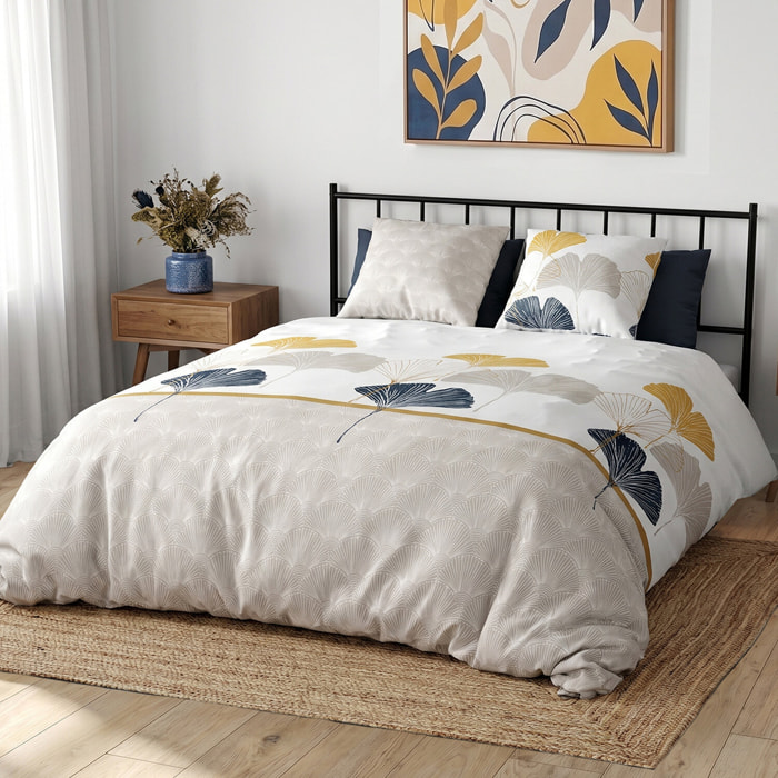 Parure Housse De Couette 3pcs 100% coton 57fils Mangae