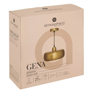 Suspension Gena ronde D.25,5cm doré