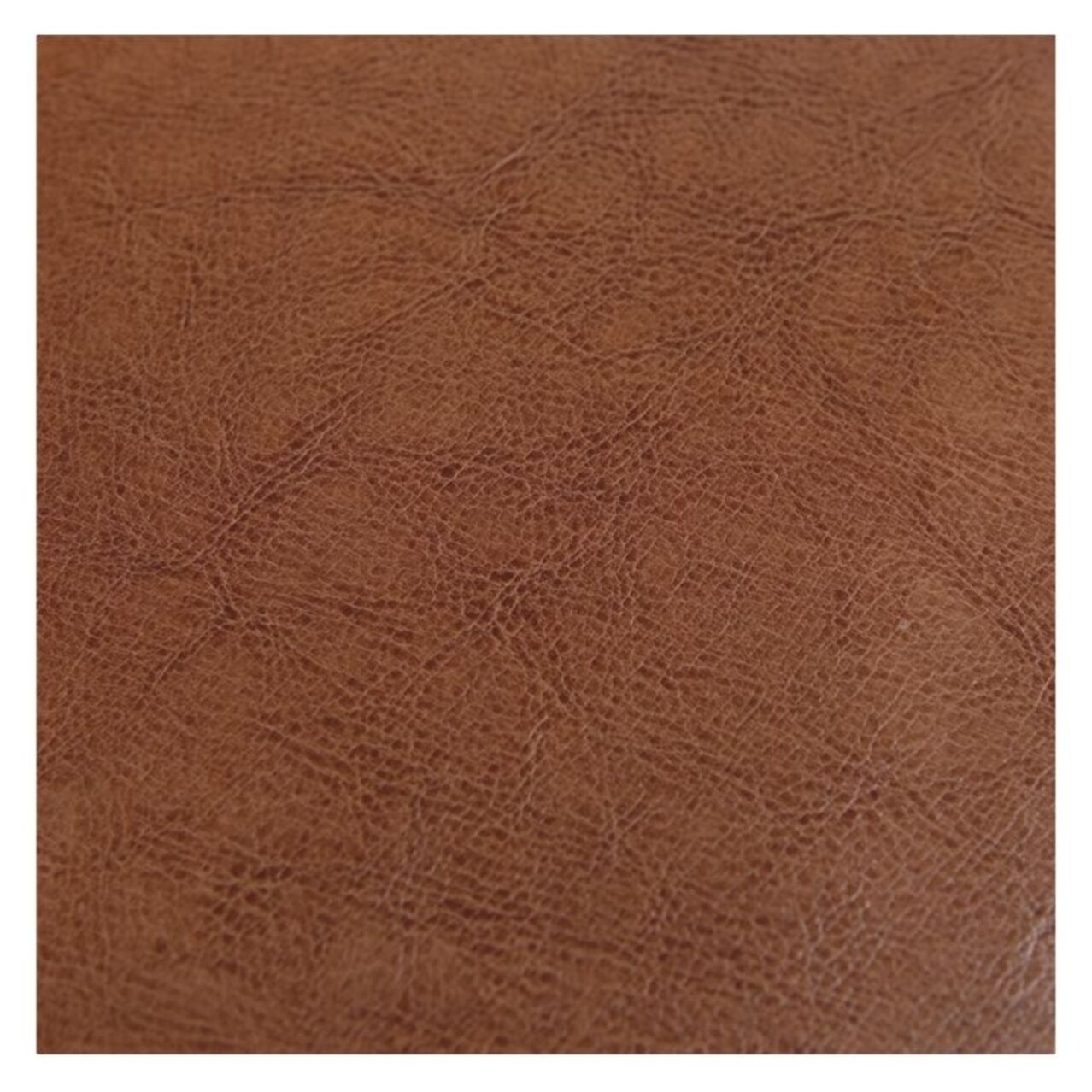 Fauteuil camel en croute de cuir enduite - Club