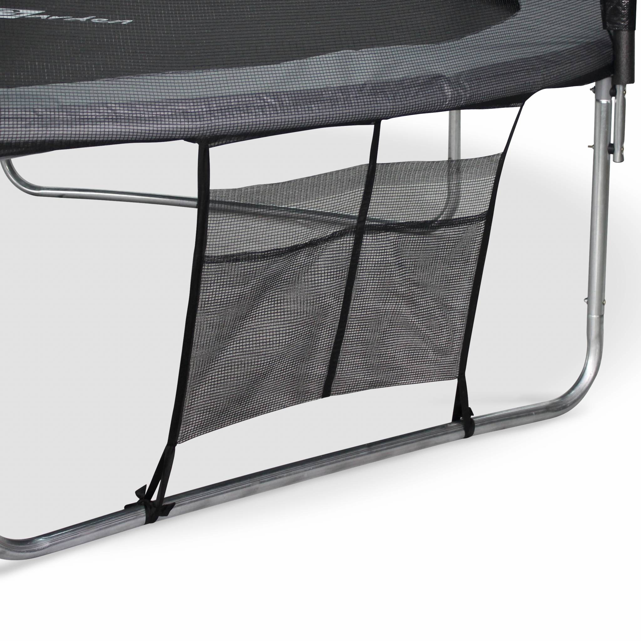 Trampoline 370cm - Saturne XXL Gris - avec filet de protection. échelle. bâche. filet pour chaussures. kit d'ancrage. trampoline de jardin 370 cm |Qualité PRO |Normes EU