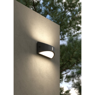 Forlight Aplique LED Negro Opal 4000K - Iluminación Moderna y Eficiente para el Hogar, Aluminio y Policarbonato, Diseño Elegante y Duradero