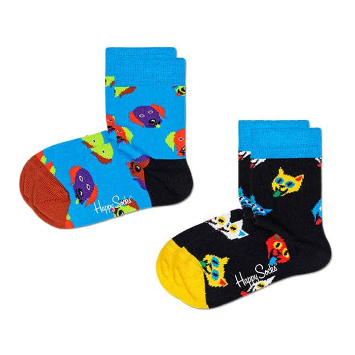 Calcetines kids 2-pack cat and dog