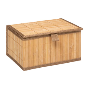 3 boîtes de rangement bambou