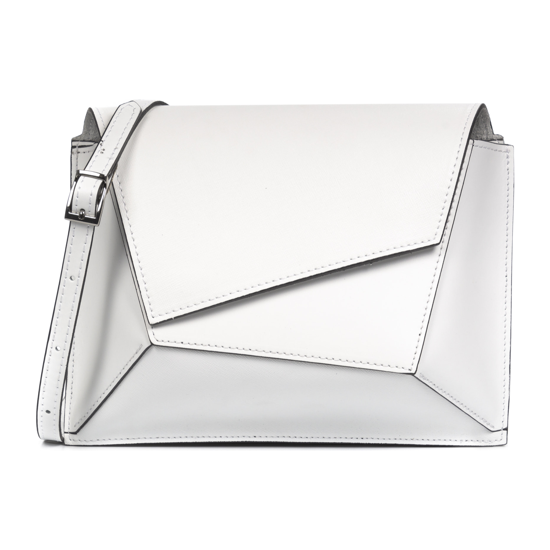 Alatri Borsa a tracolla Donna.Pelle autentica Saffiano Ruga