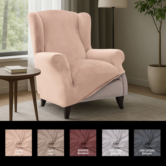 Funda TERCIOPELO ANTIMANCHAS Multi elástica para OREJERO modelo VERONICA