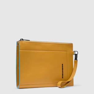 Piquadro Pochette porta iPad®mini in pelle con polsiera rimovibile