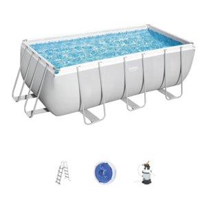 Piscine hors sol rectangulaire 4,12 x 2,01 x 1,22 m LUNA