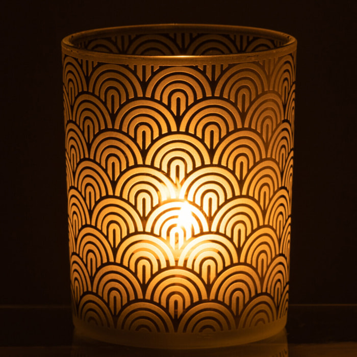 J-Line photophore Arc - verre - vert - medium