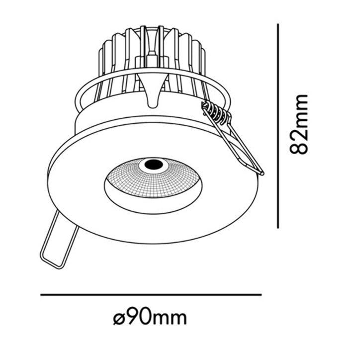 NUSA Incasso LED bianco