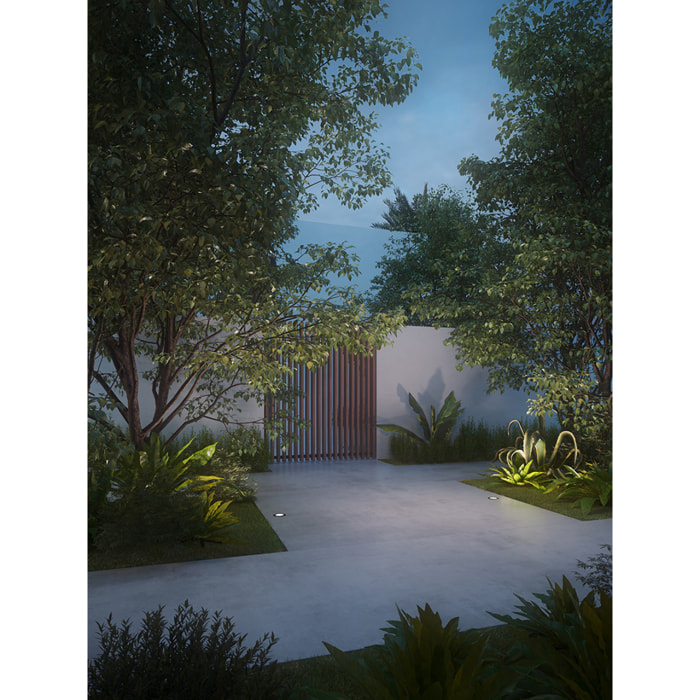 LEDS C4 Empotrable De Suelo Ip65-Ip67 Kay Ø125Mm Led 10W Blanco Cálido - 3000K On-Off