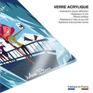 Tableau pause à l'aiguille du midi Tableau plexiglas