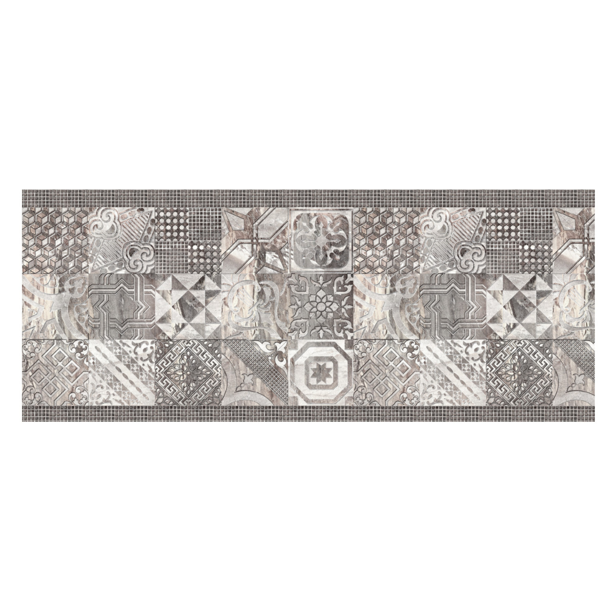 Tappeto Passatoia Corsia Cucina Ingresso Antimacchia Disegno Atelier Grigio 485