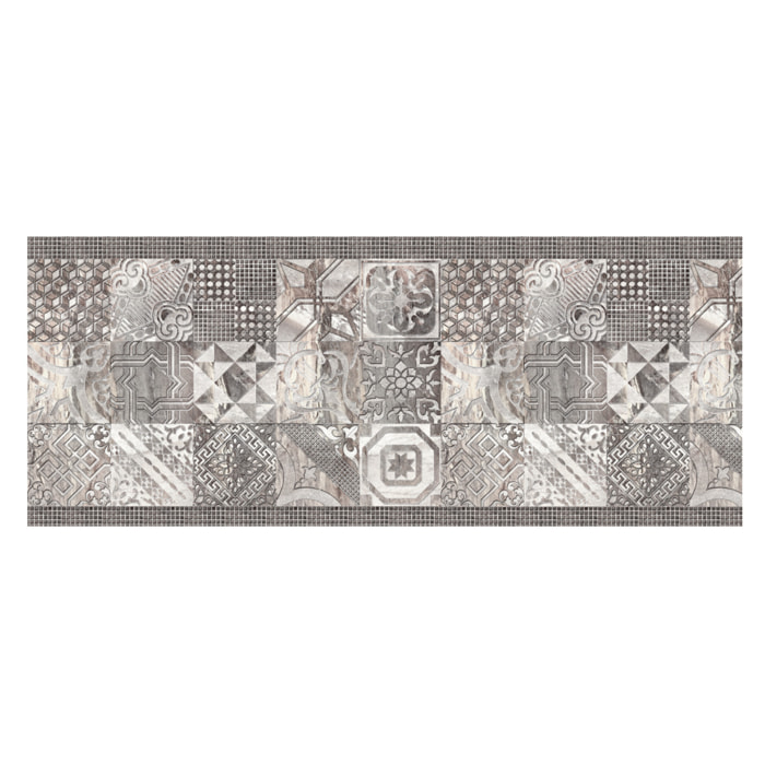 Tappeto Passatoia Corsia Cucina Ingresso Antimacchia Disegno Atelier Grigio 485