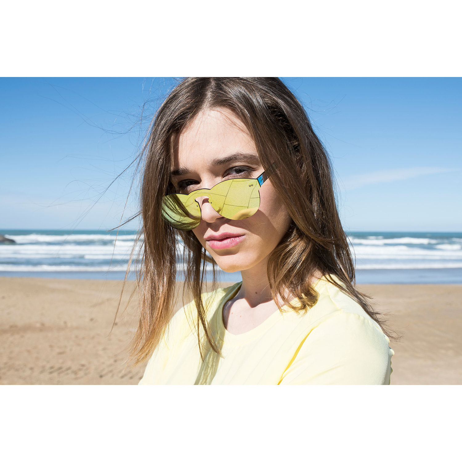 OCCHIALI DA SOLE OCEAN LONGBEACH in giallo