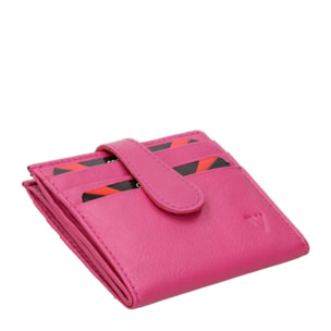 Portafoglio uomo in vera pelle - Modello False - Casual - 9.5 x 8.0 x 1.5 cm
