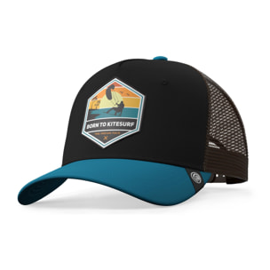 Gorra Trucker Born to Kitesurf Azul The Indian Face para hombre y mujer