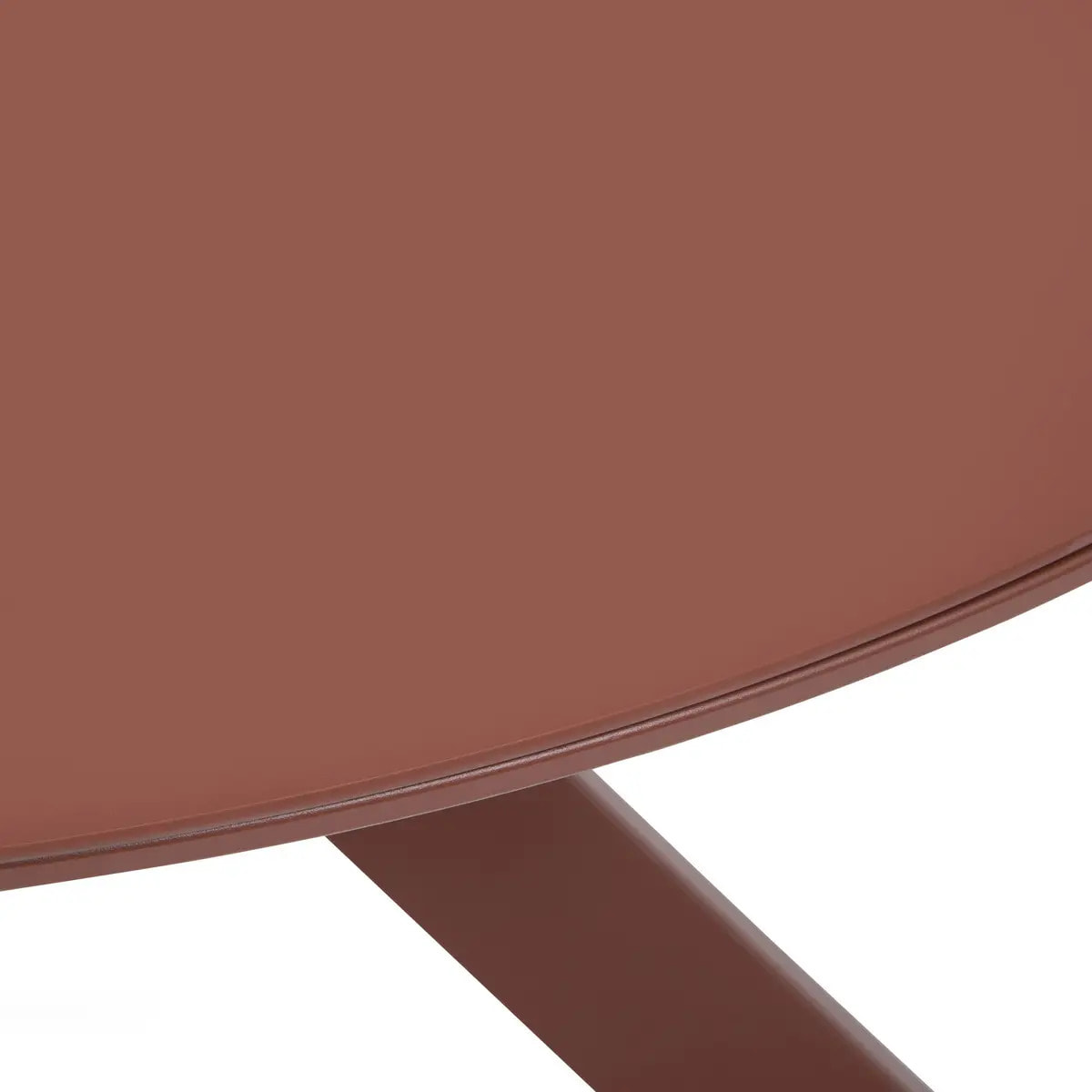 Table de jardin 6 places Oryon D130cm acajou