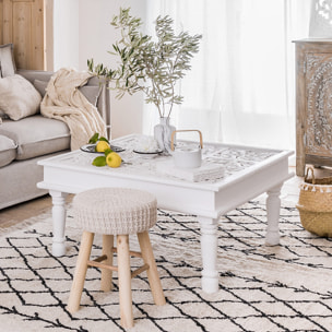 Tabouret "Suzette" beige