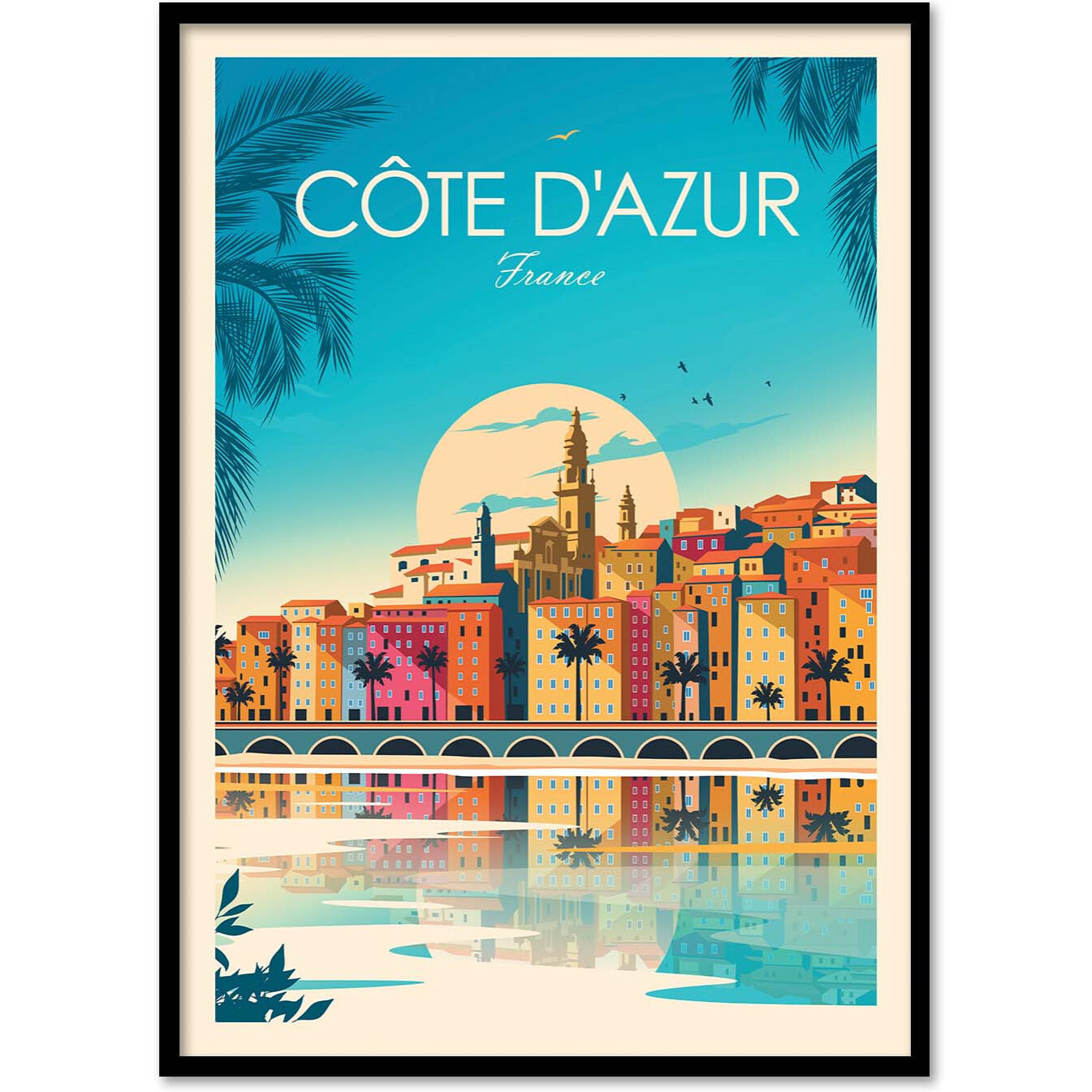 Affiche - Cote d'Azur France - Studio Inception